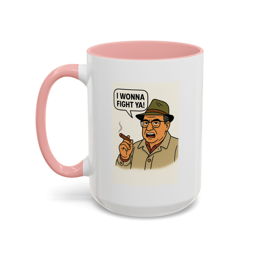 I Wanna Fight Ya! Coffee Mug, Unique Gift for Italians, Fun Kitchen Decor