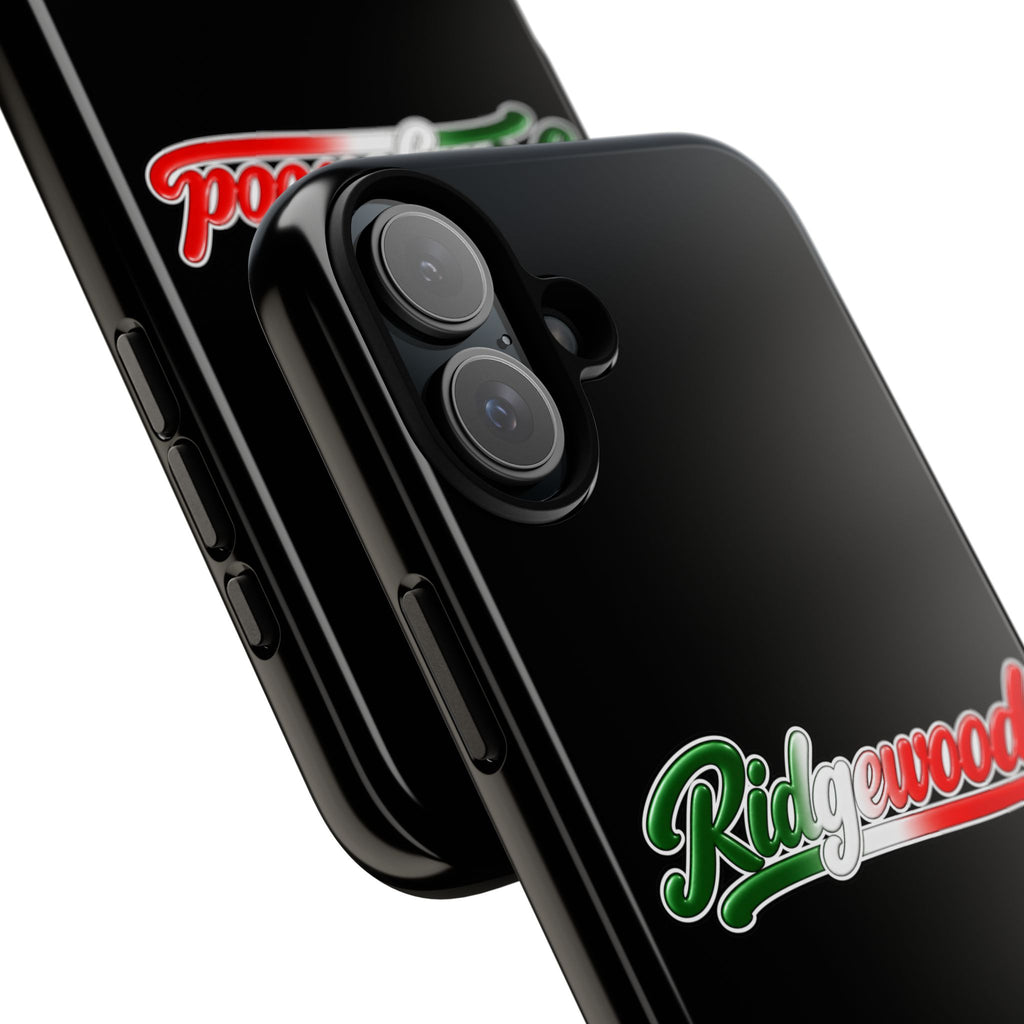 Ridgewood Black Phone Case, Tough Cases for iPhone, Gift for Italians, Stylish Phone Cover, Unique Phone Accessory