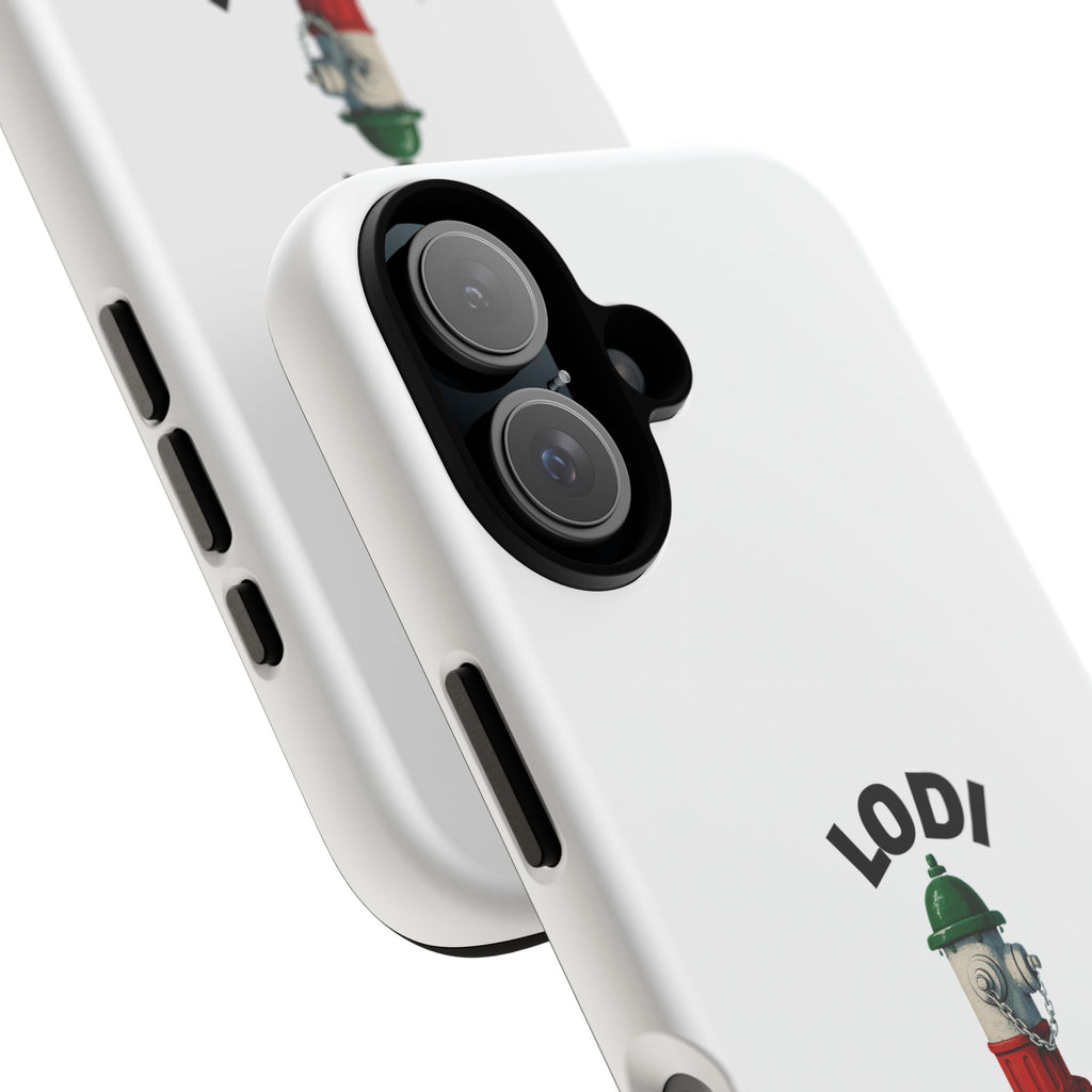 Lodi Italian White Phone Case, Urban Style Phone Cover, Tough Smartphone Case, Gift for Italian Heritage, Fun Streetwear Accessories