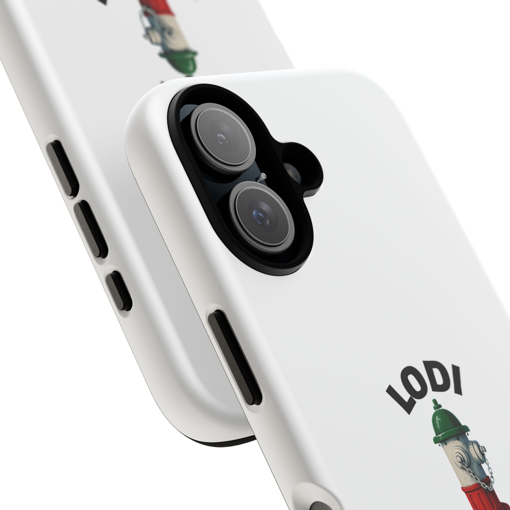 Lodi Italian White Phone Case, Urban Style Phone Cover, Tough Smartphone Case, Gift for Italian Heritage, Fun Streetwear Accessories