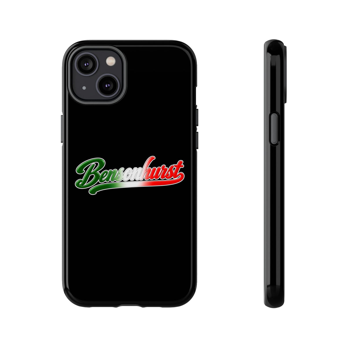 Bensonhurst Black Phone Case, Tough Cases for iPhone, Gift for Italians, Stylish Phone Cover, Unique Phone Accessory