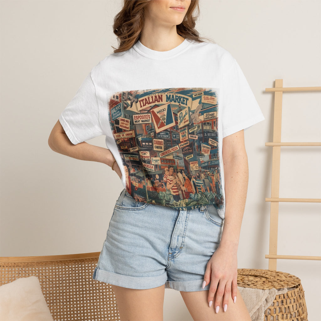 South Philly Italian Market Tee | Street Style, Unisex Fashion, Comfortable Casual Wear