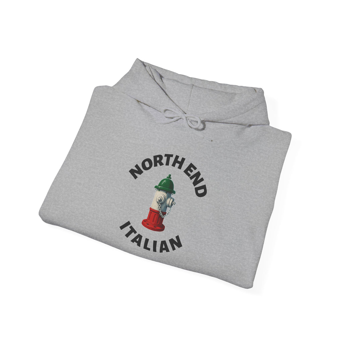 North End Italian Hoodie — Italian Flag Script Pullover