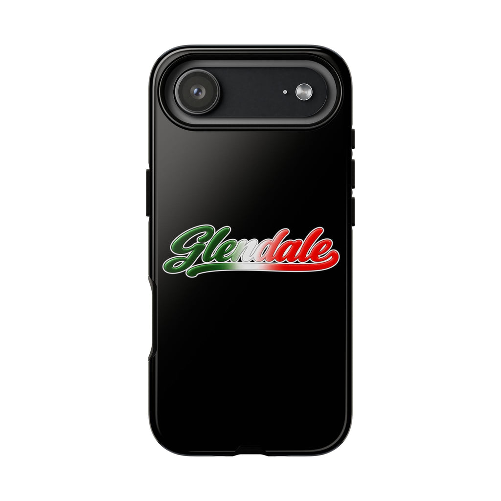 Glendale Black Phone Case, Tough Cases for iPhone, Gift for Italians, Stylish Phone Cover, Unique Phone Accessory