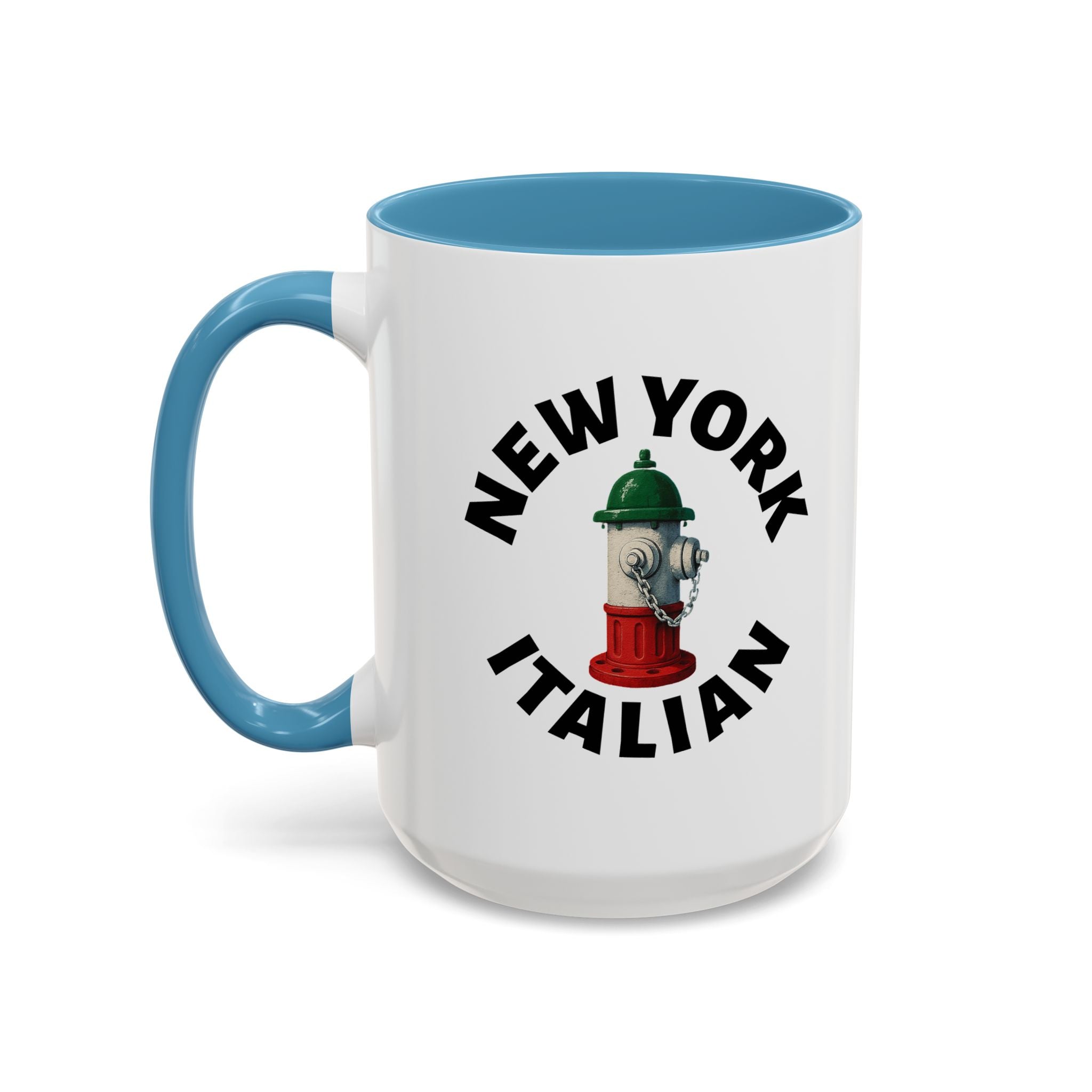 New York Coffee Mug with Fire Hydrant Design, Unique Gift for Italians, Fun Kitchen Decor
