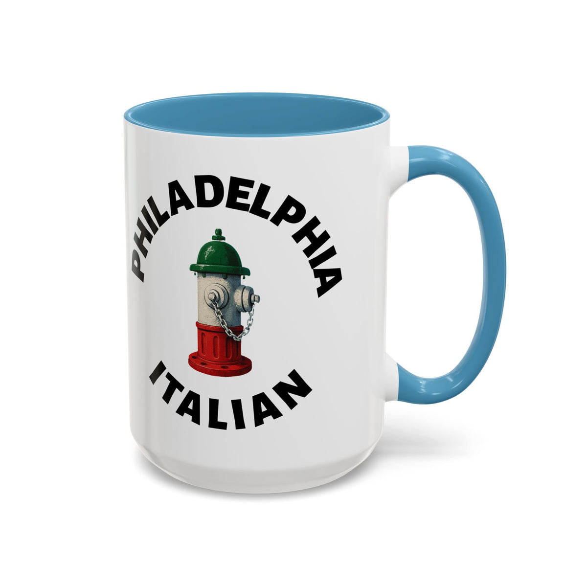 Philadelphia Coffee Mug with Fire Hydrant Design, Unique Gift for Italians, Fun Kitchen Decor