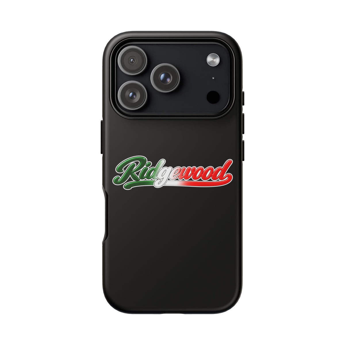 Ridgewood Black Phone Case, Tough Cases for iPhone, Gift for Italians, Stylish Phone Cover, Unique Phone Accessory