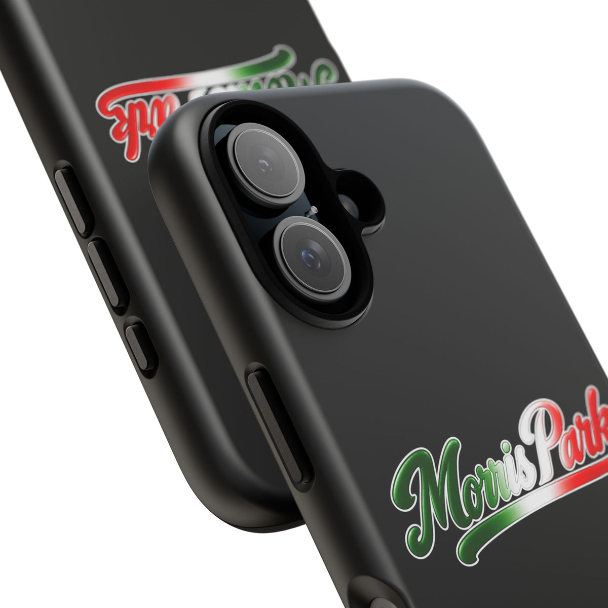 Morris Park Black Phone Case, Tough Cases for iPhone, Gift for Italians, Stylish Phone Cover, Unique Phone Accessory
