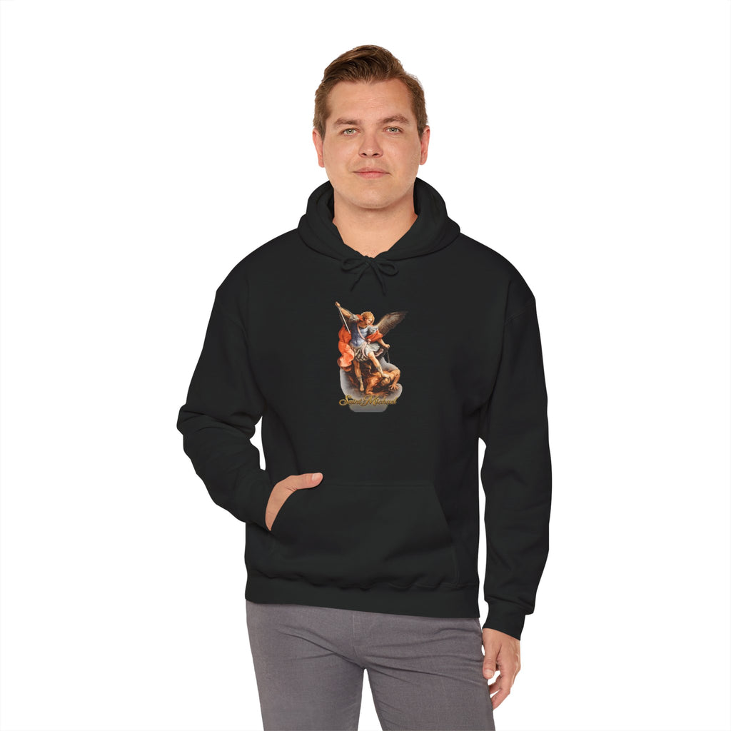 Saint Michael Hoodie — Italian Flag Script Pullover