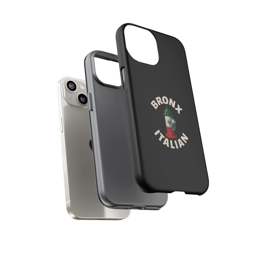Bronx Italian Black Phone Case, Tough Cases for iPhone, Gift for Italians, Stylish Phone Cover, Unique Phone Accessory