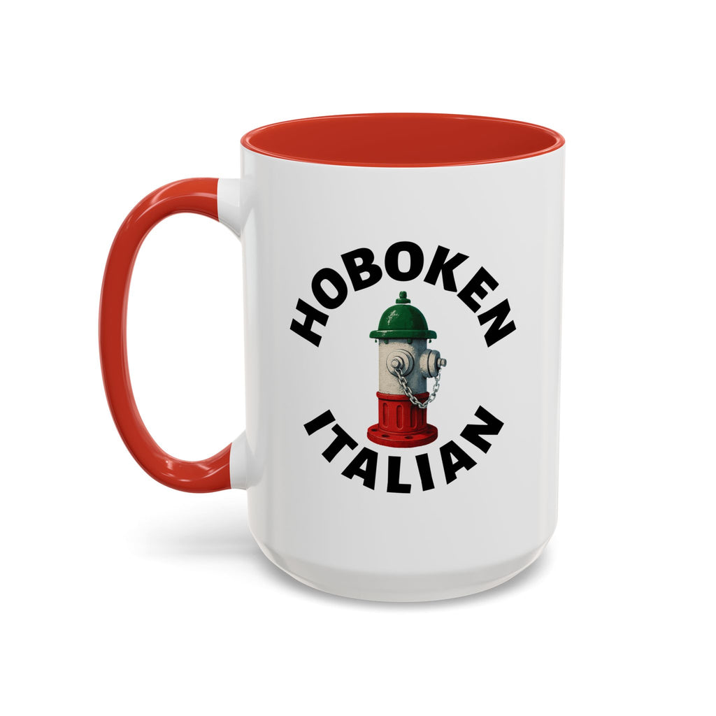 Hoboken Coffee Mug with Fire Hydrant Design, Unique Gift for Italians, Fun Kitchen Decor