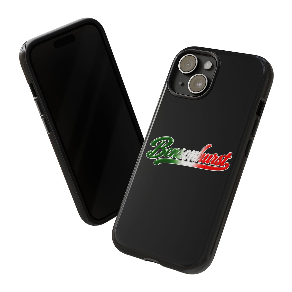 Bensonhurst Black Phone Case, Tough Cases for iPhone, Gift for Italians, Stylish Phone Cover, Unique Phone Accessory