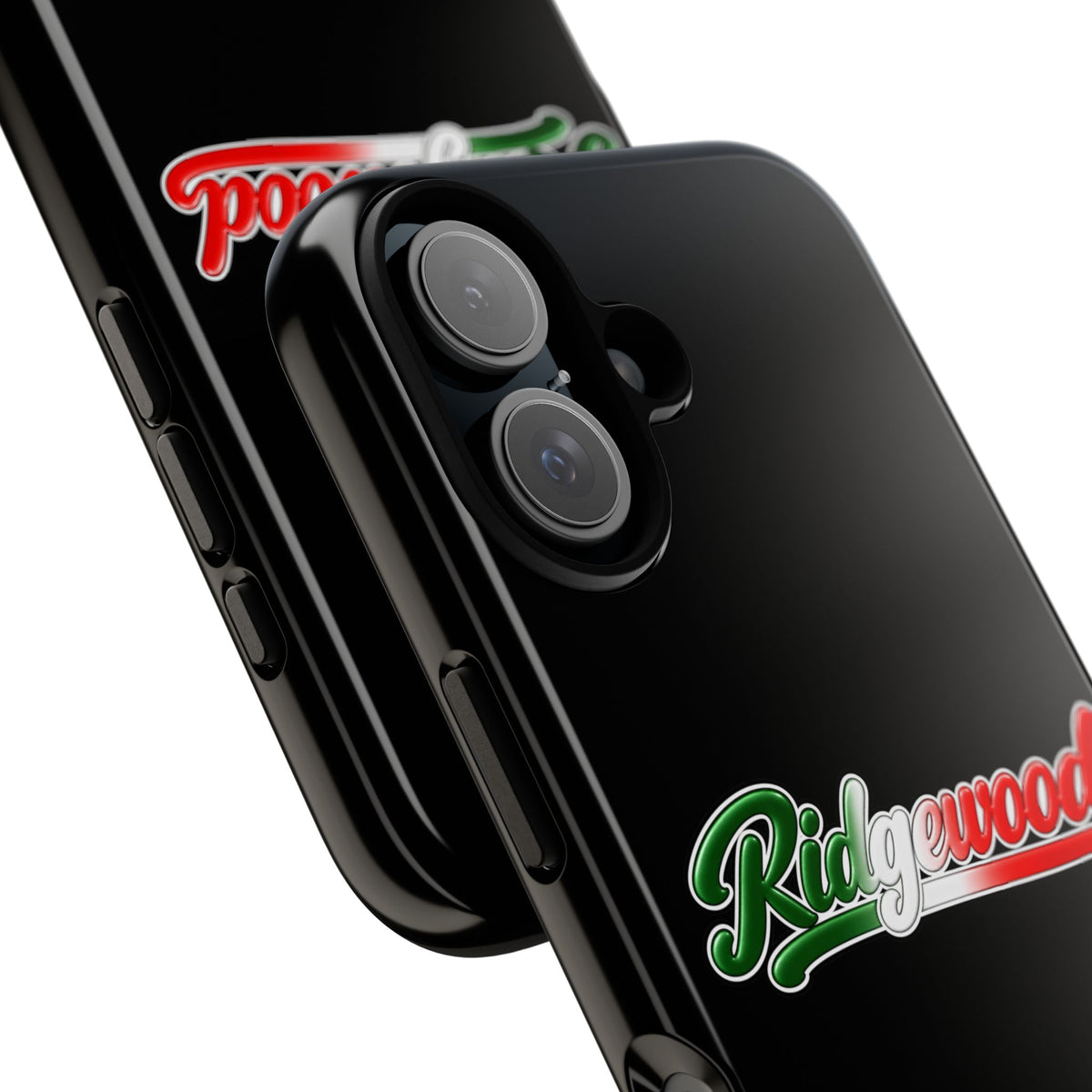 Ridgewood Black Phone Case, Tough Cases for iPhone, Gift for Italians, Stylish Phone Cover, Unique Phone Accessory