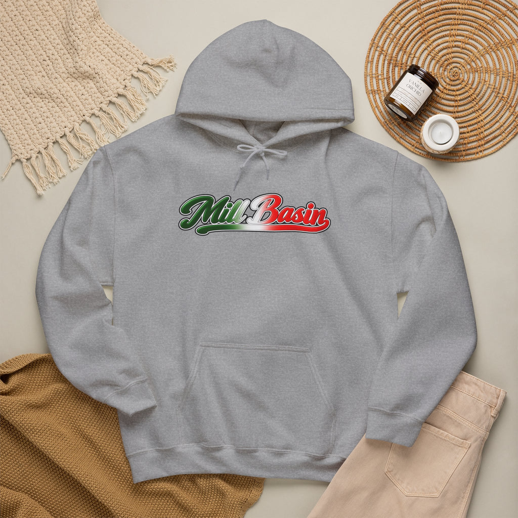 Mill Basin Hoodie — Italian Flag Script Pullover