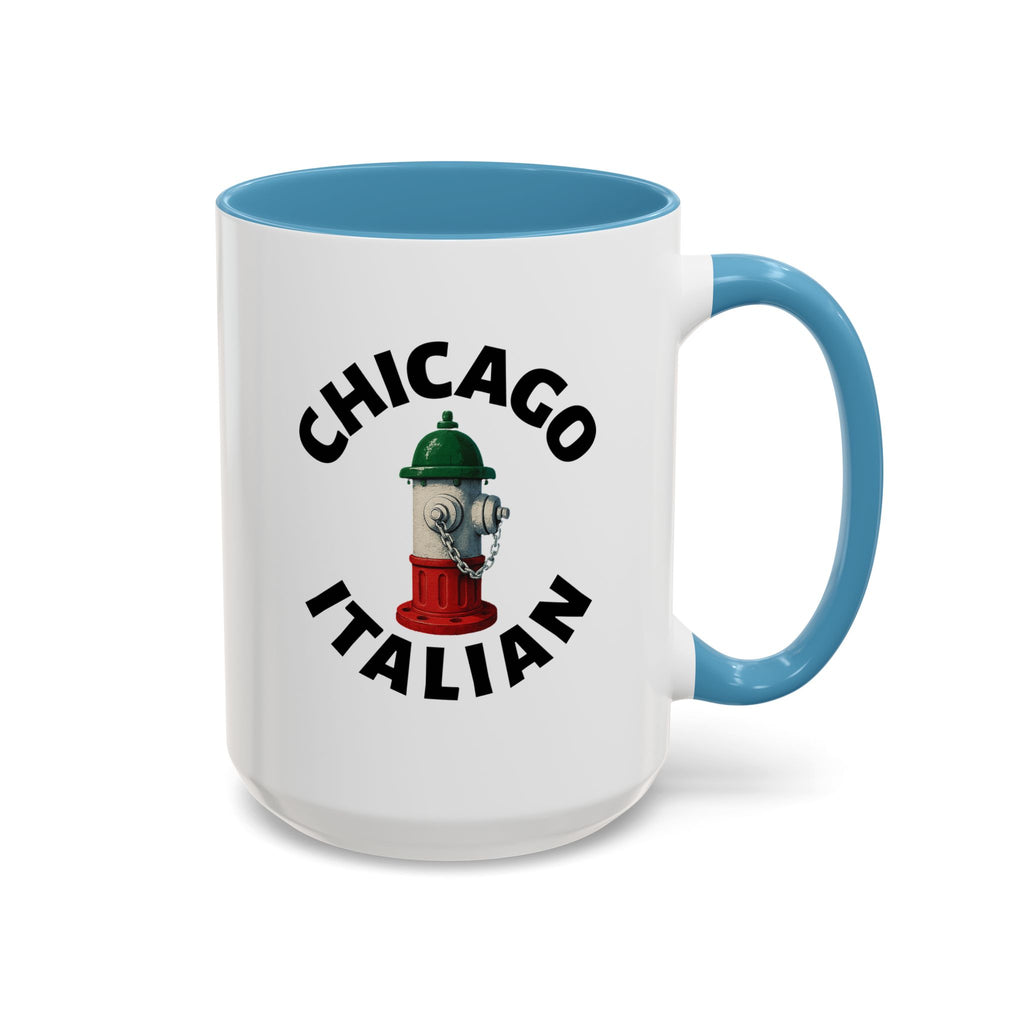 Chicago Coffee Mug with Fire Hydrant Design, Unique Gift for Italians, Fun Kitchen Decor