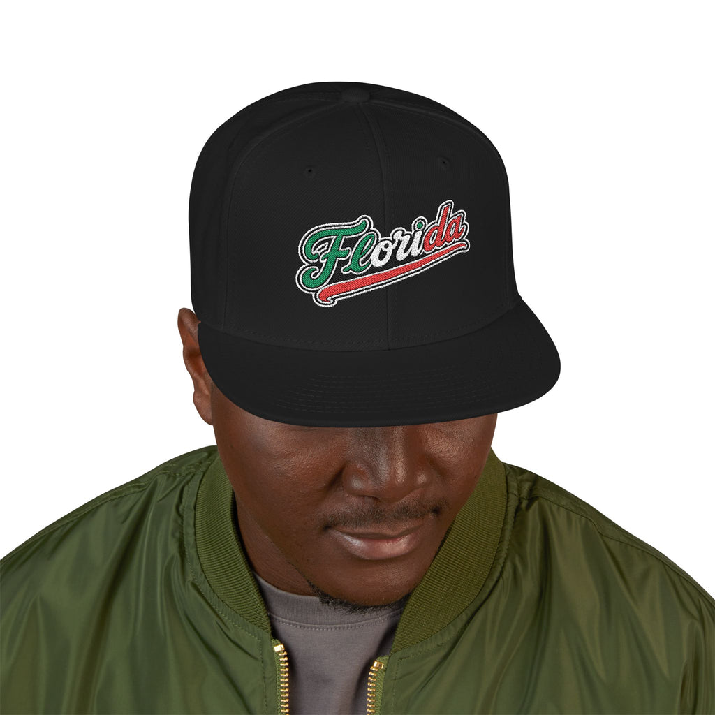 Florida Embroidered Snapback Hat | Street Sign Patch Cap