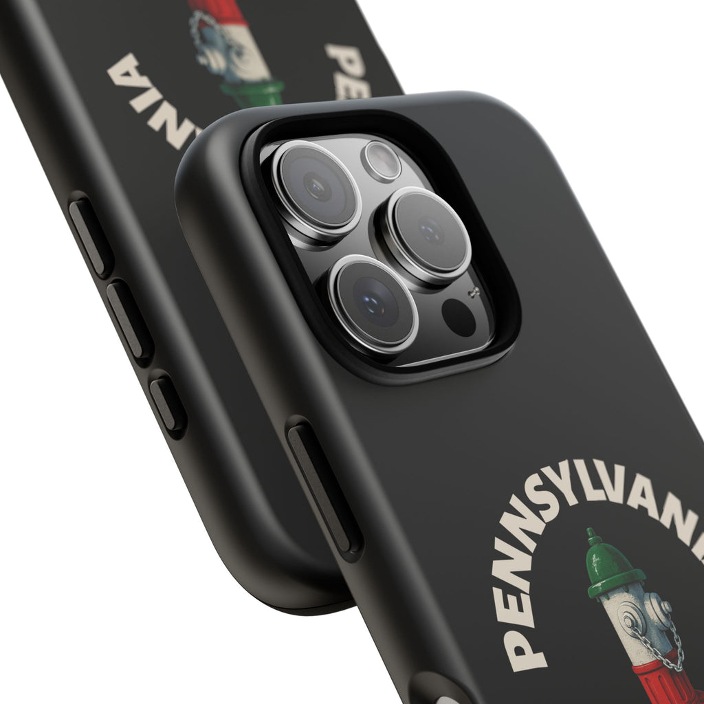 Pennsylvania Italian Black Phone Case, Tough Cases for iPhone, Gift for Italians, Stylish Phone Cover, Unique Phone Accessory