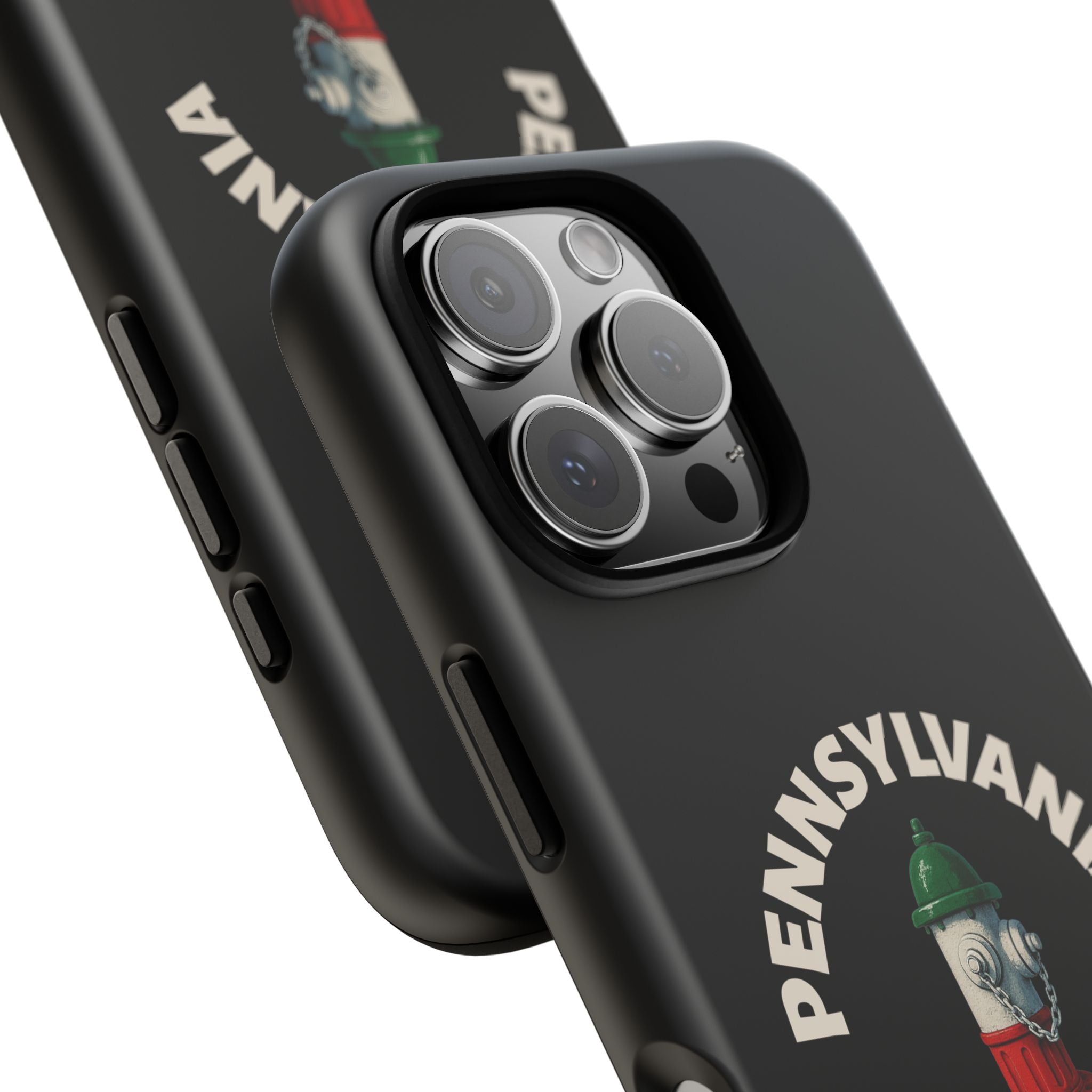 Pennsylvania Italian Black Phone Case, Tough Cases for iPhone, Gift for Italians, Stylish Phone Cover, Unique Phone Accessory