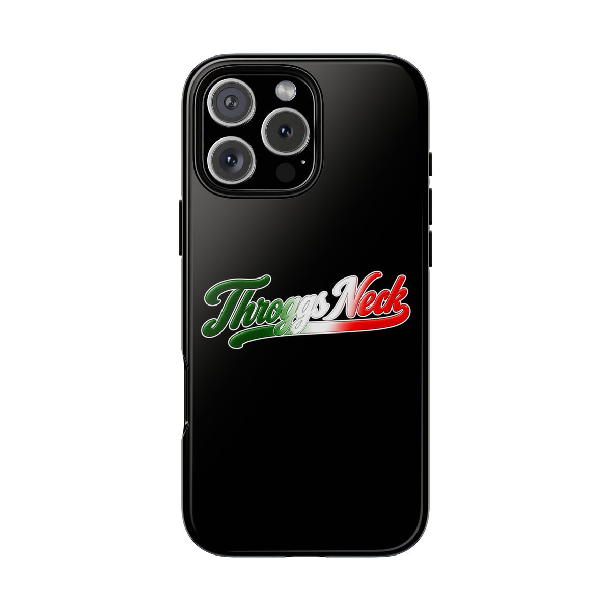 Throggs Neck Black Phone Case, Tough Cases for iPhone, Gift for Italians, Stylish Phone Cover, Unique Phone Accessory