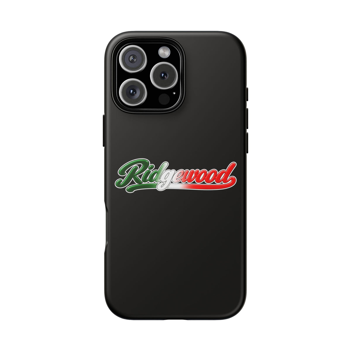 Ridgewood Black Phone Case, Tough Cases for iPhone, Gift for Italians, Stylish Phone Cover, Unique Phone Accessory