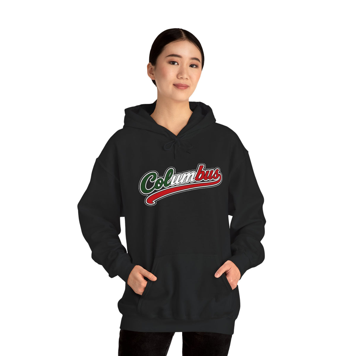 Columbus Hoodie — Italian Flag Script Pullover