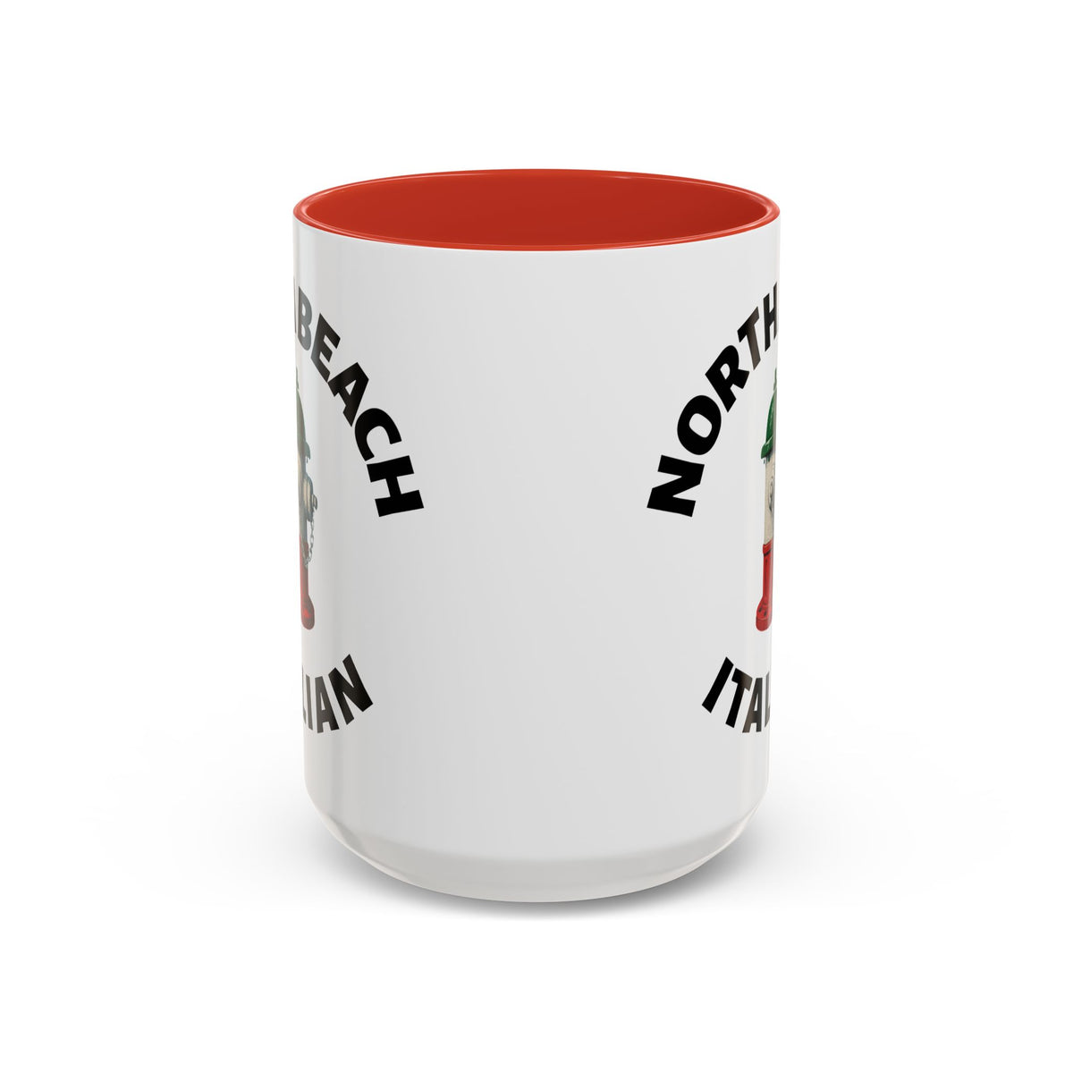 North Beach Coffee Mug with Fire Hydrant Design, Unique Gift for Italians, Fun Kitchen Decor