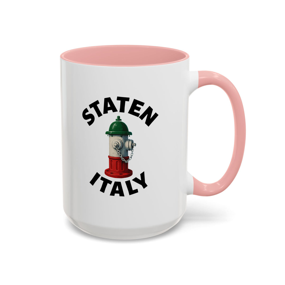 Staten Italy Coffee Mug with Fire Hydrant Design, Unique Gift for Italians, Fun Kitchen Decor