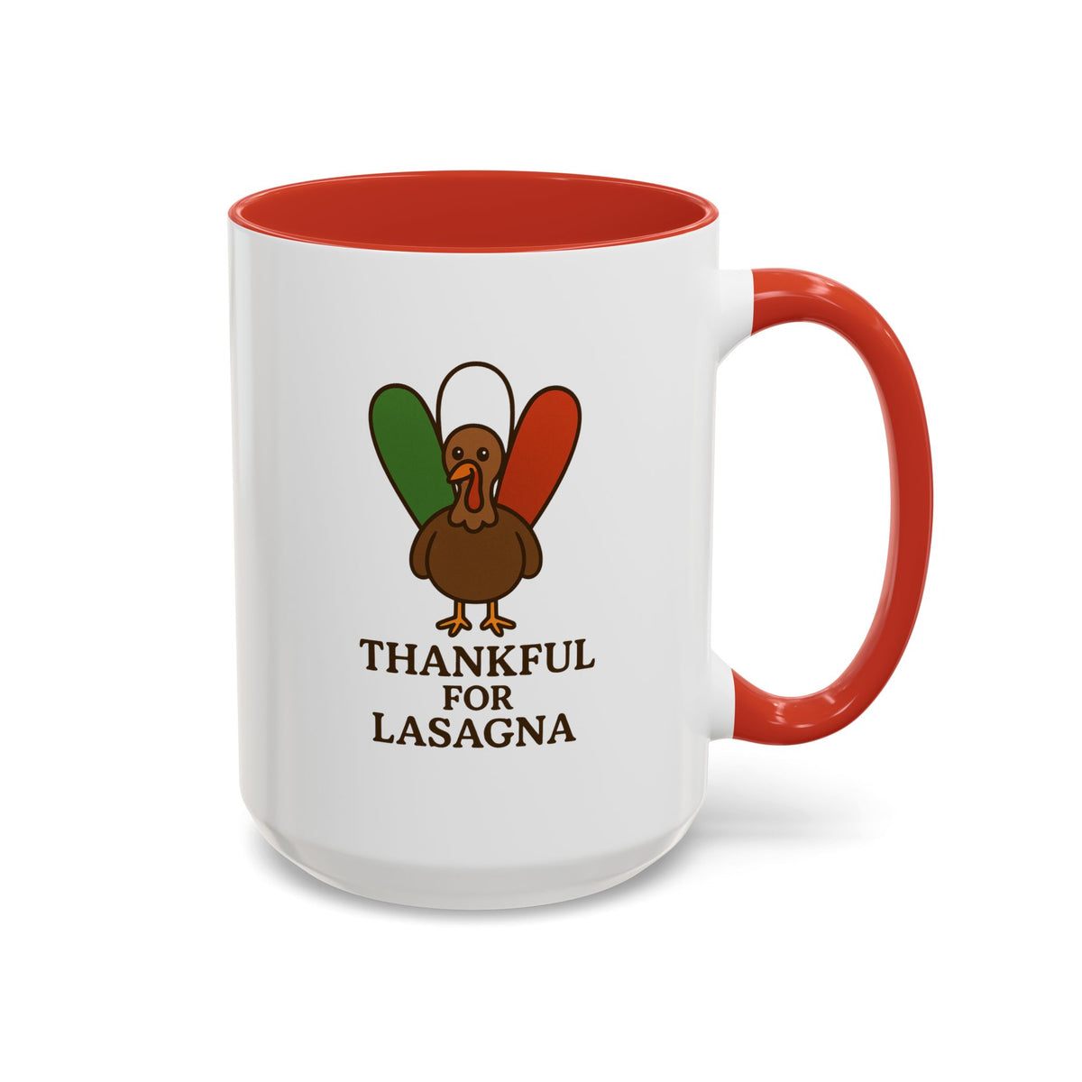 Thankful for Lasagna Coffee Mug, Unique Gift for Italians, Fun Kitchen Decor