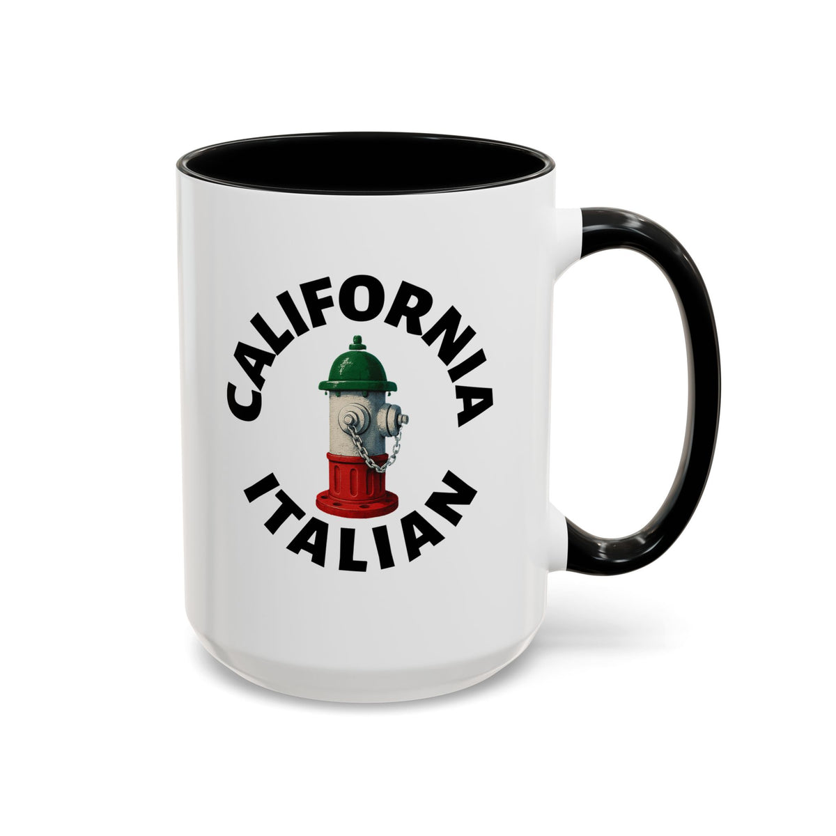 California Coffee Mug with Fire Hydrant Design, Unique Gift for Italians, Fun Kitchen Decor