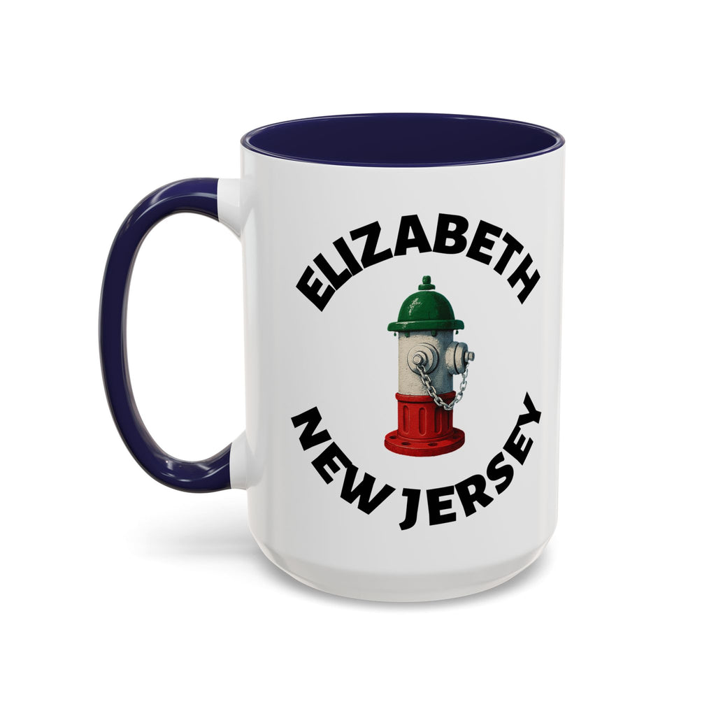 Coffee Mug - Elizabeth with Fire Hydrant Design, Unique Gift for Italians