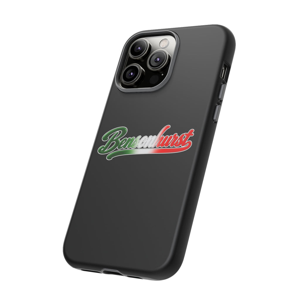 Bensonhurst Black Phone Case, Tough Cases for iPhone, Gift for Italians, Stylish Phone Cover, Unique Phone Accessory