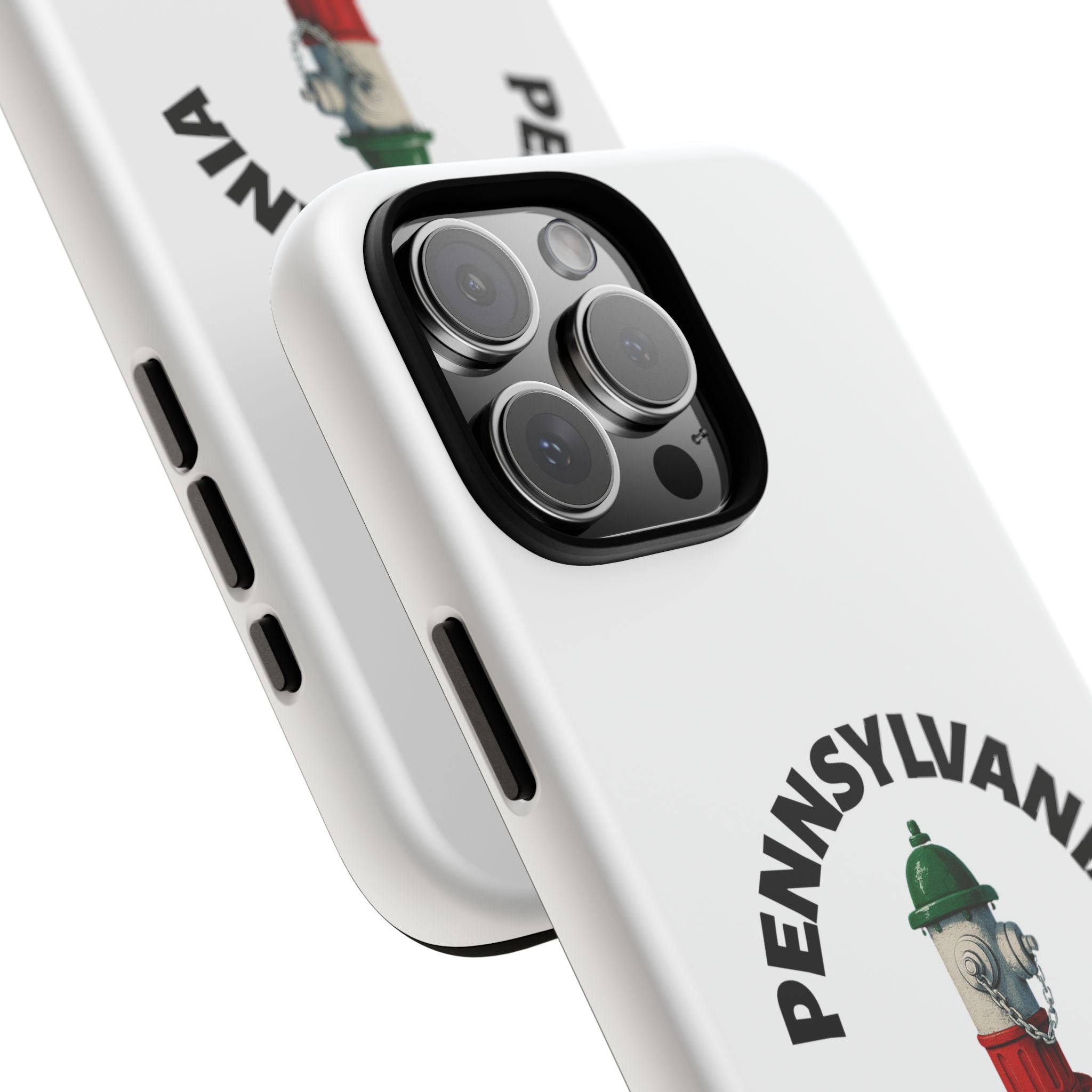 Pennsylvania Italian White Phone Case, Urban Style Phone Cover, Tough Smartphone Case, Gift for Italian Heritage, Fun Streetwear Accessories