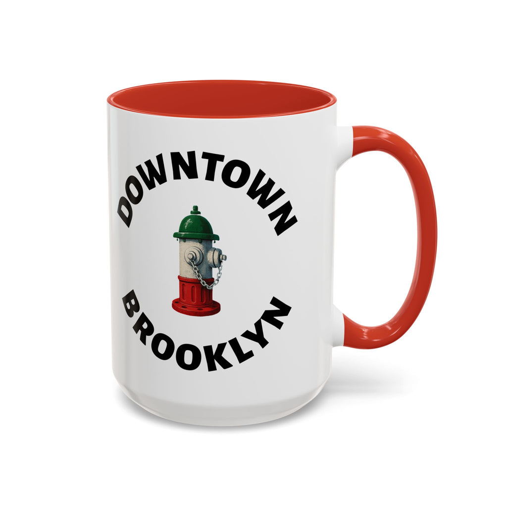 Downtown Coffee Mug with Fire Hydrant Design, Unique Gift for Italians, Fun Kitchen Decor