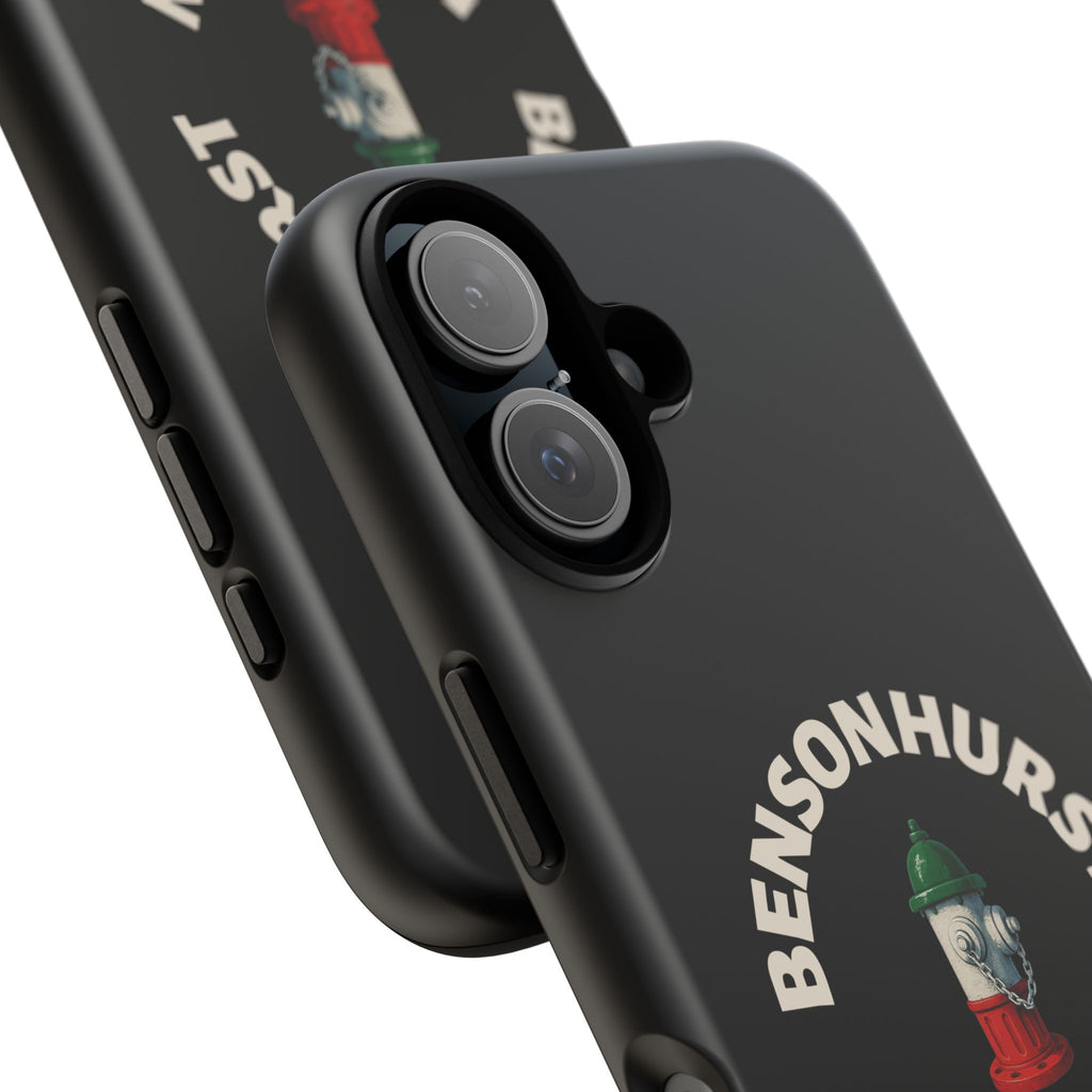 Bensonhurst Brooklyn Black Phone Case, Tough Cases for iPhone, Gift for Italians, Stylish Phone Cover, Unique Phone Accessory