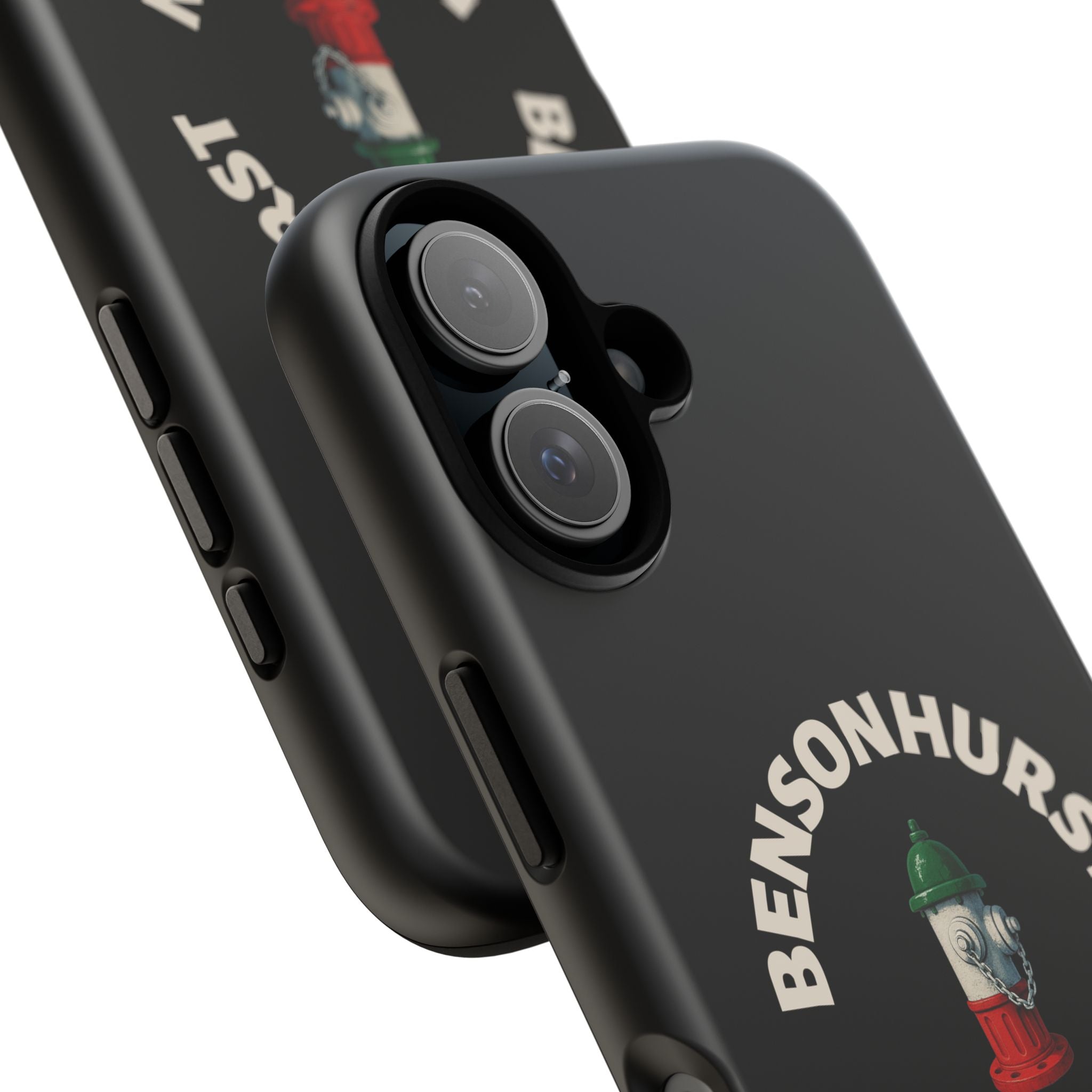 Bensonhurst Brooklyn Black Phone Case, Tough Cases for iPhone, Gift for Italians, Stylish Phone Cover, Unique Phone Accessory