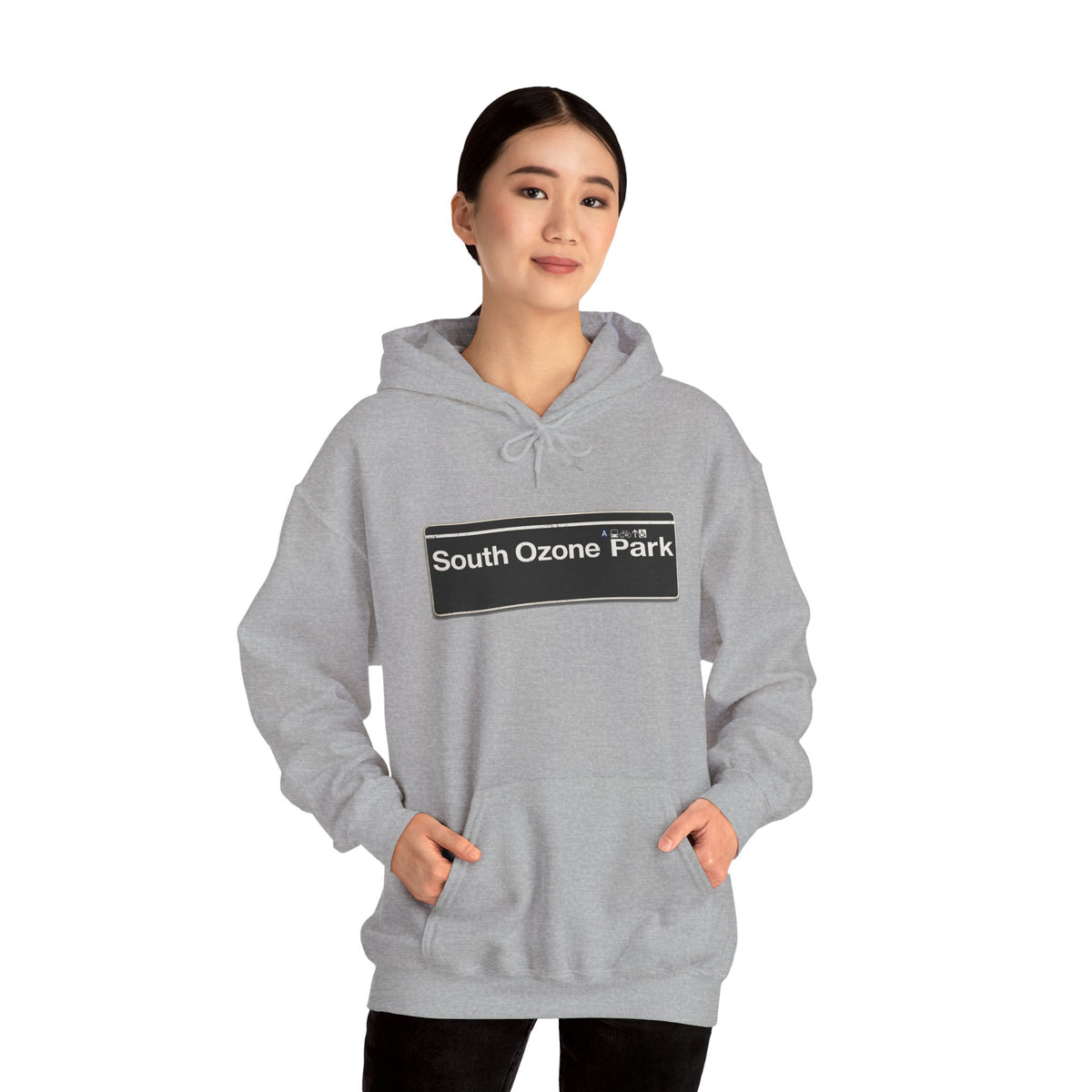 South Ozone Park Hoodie — Italian Flag Script Pullover