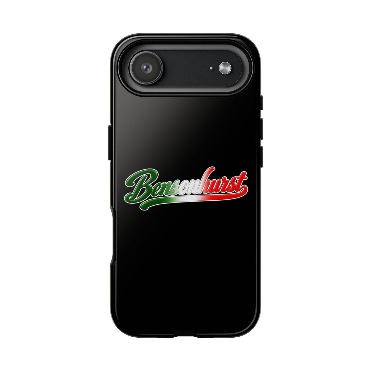 Bensonhurst Black Phone Case, Tough Cases for iPhone, Gift for Italians, Stylish Phone Cover, Unique Phone Accessory