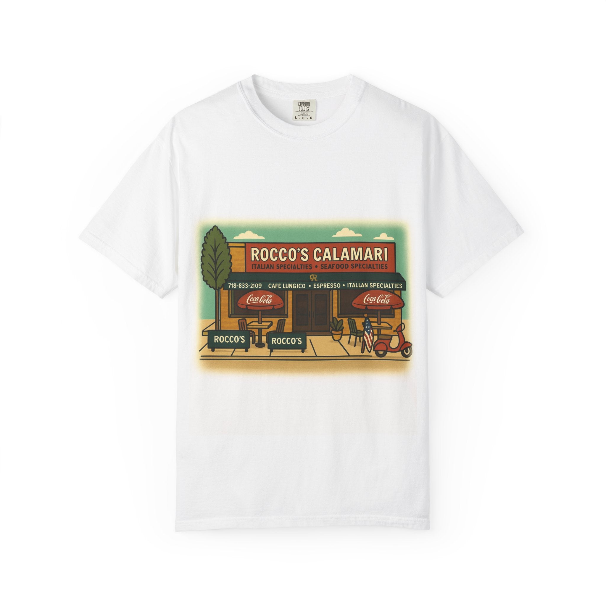 Rocco's Calamari Bay Ridge Tee | Street Style, Unisex Fashion, Comfortable Casual Wear