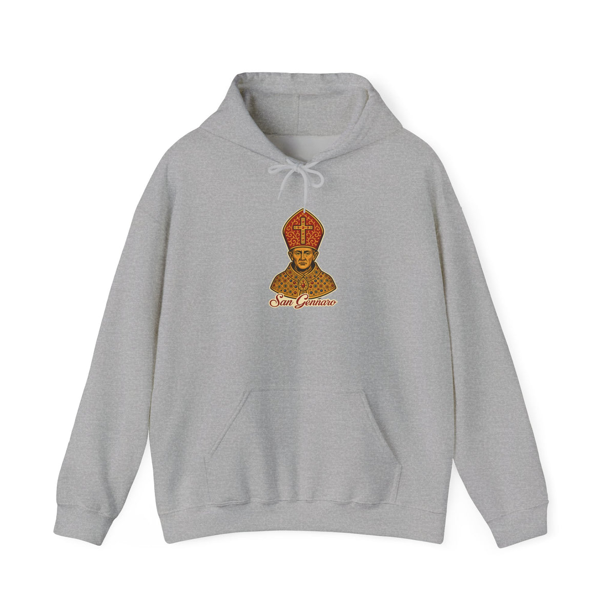 San Gennaro Hoodie — Italian Flag Script Pullover