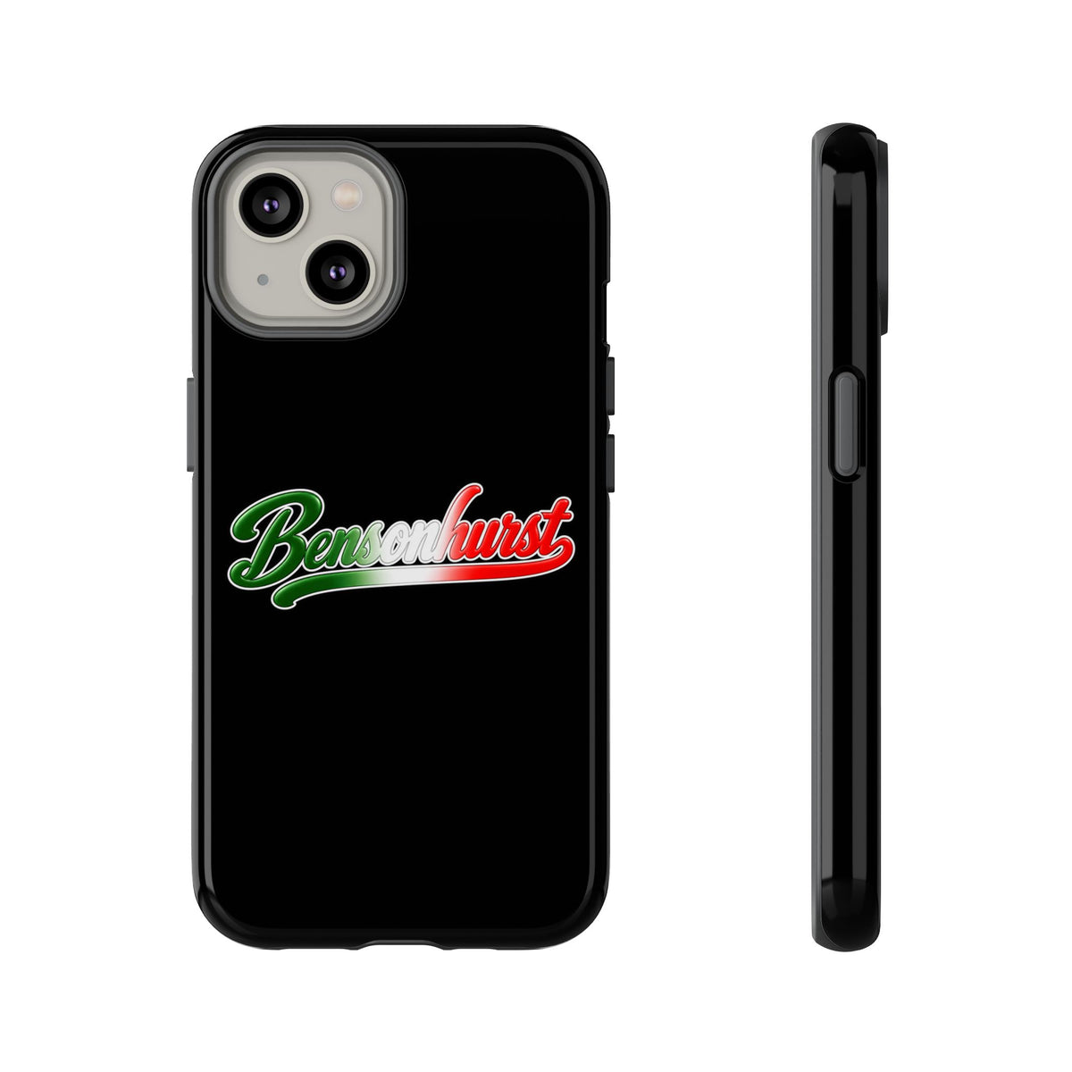 Bensonhurst Black Phone Case, Tough Cases for iPhone, Gift for Italians, Stylish Phone Cover, Unique Phone Accessory
