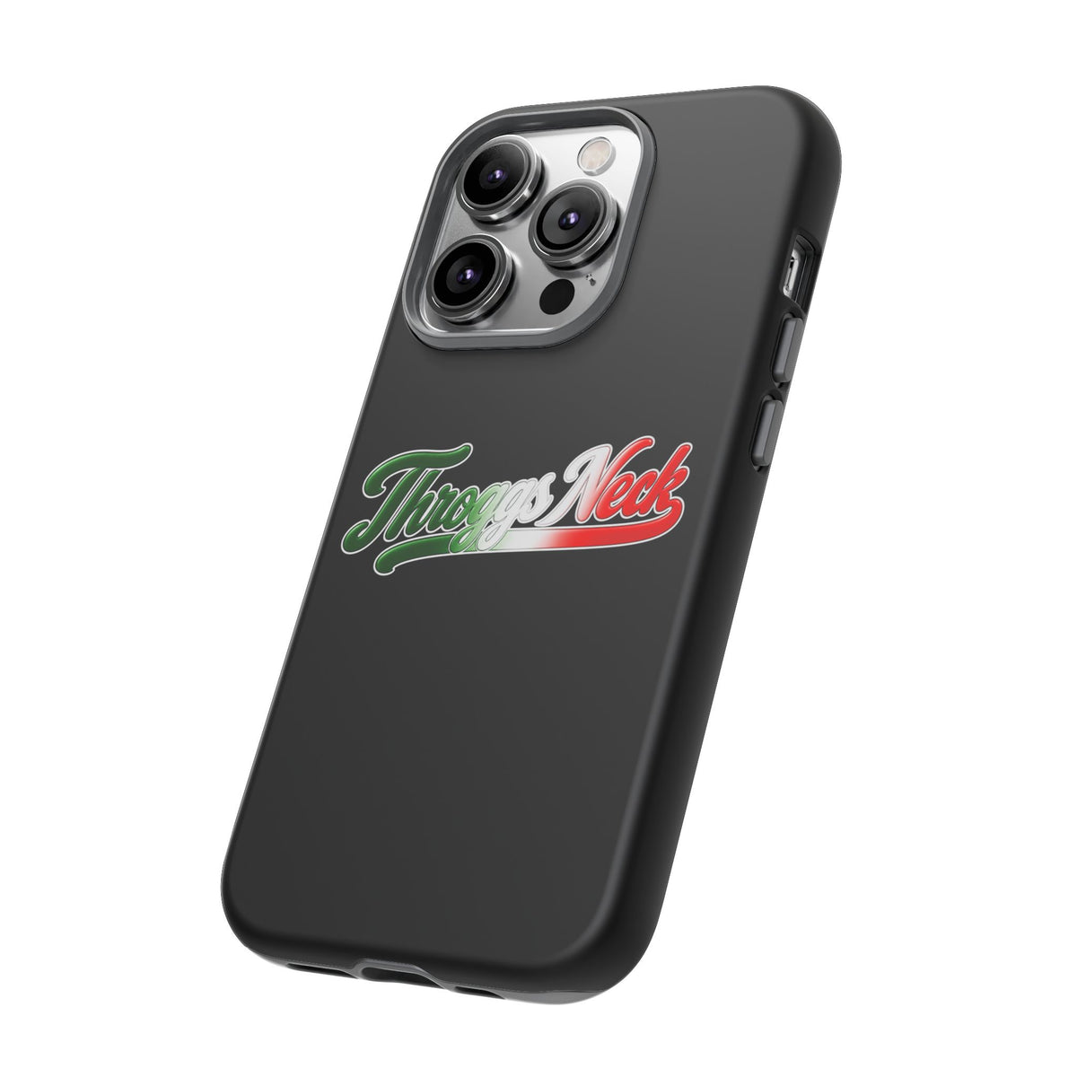 Throggs Neck Black Phone Case, Tough Cases for iPhone, Gift for Italians, Stylish Phone Cover, Unique Phone Accessory