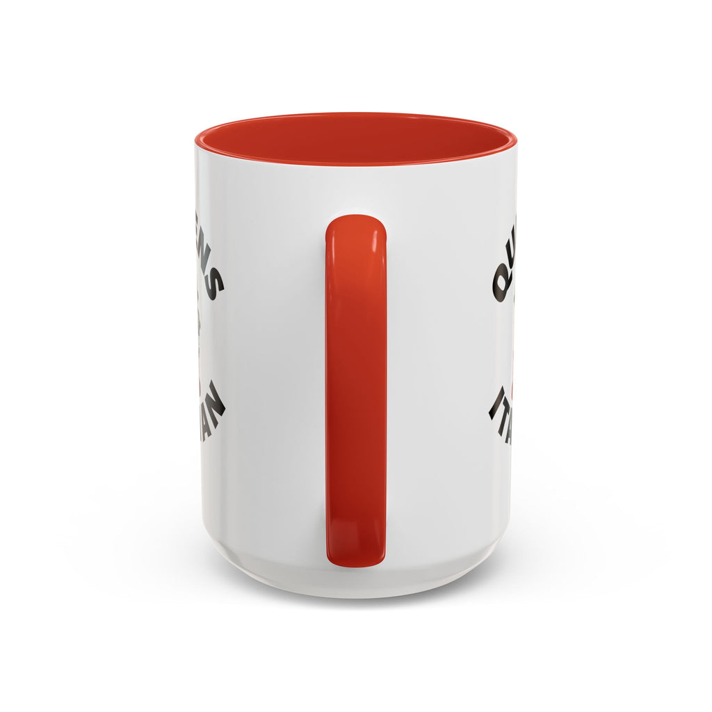 Queens Coffee Mug with Fire Hydrant Design, Unique Gift for Italians, Fun Kitchen Decor