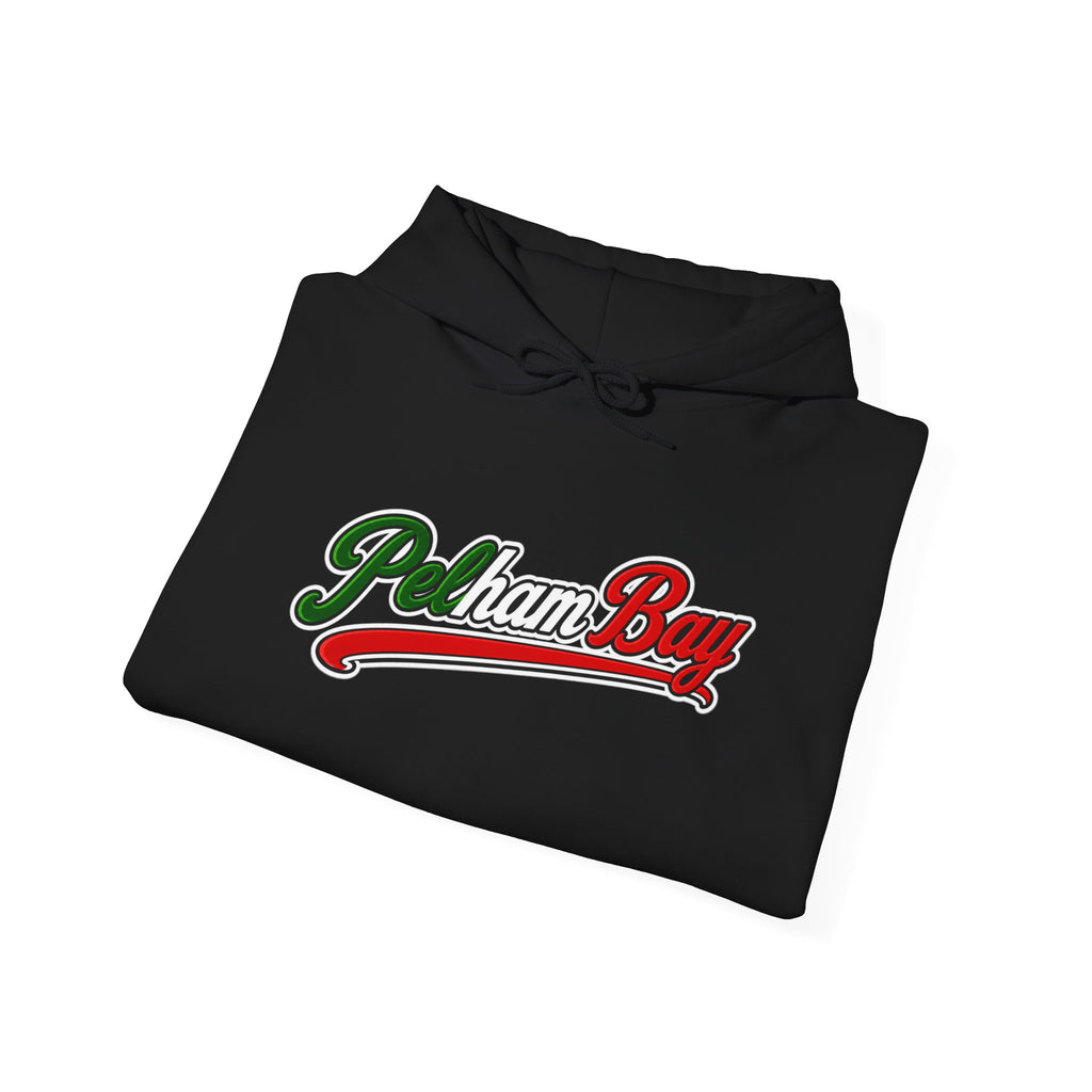 Pelham Bay Hoodie — Italian Flag Script Pullover