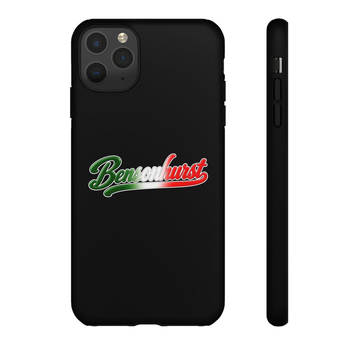 Bensonhurst Black Phone Case, Tough Cases for iPhone, Gift for Italians, Stylish Phone Cover, Unique Phone Accessory
