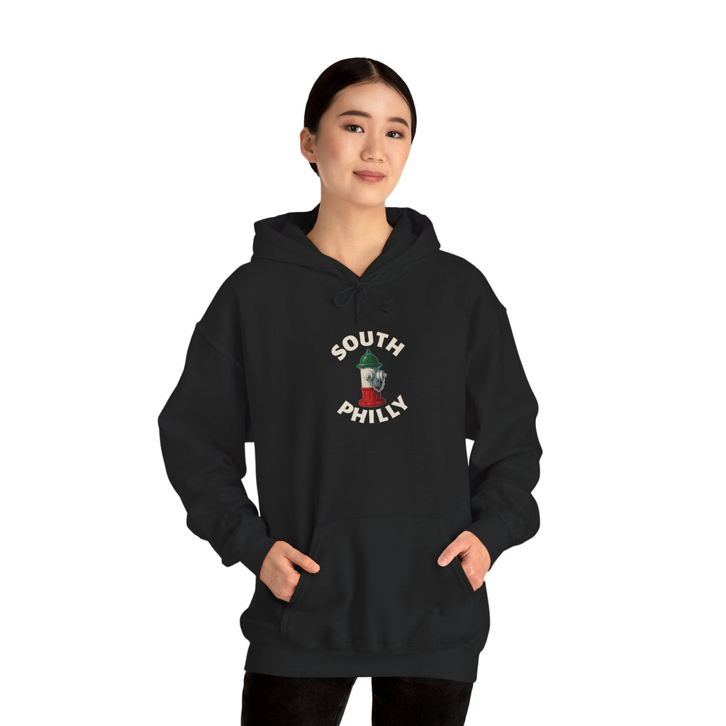South Philly Hoodie — Italian Flag Script Pullover