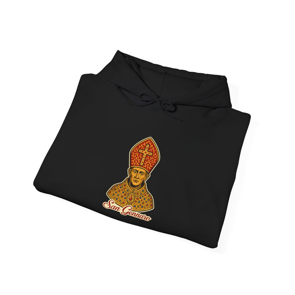 San Gennaro Hoodie — Italian Flag Script Pullover