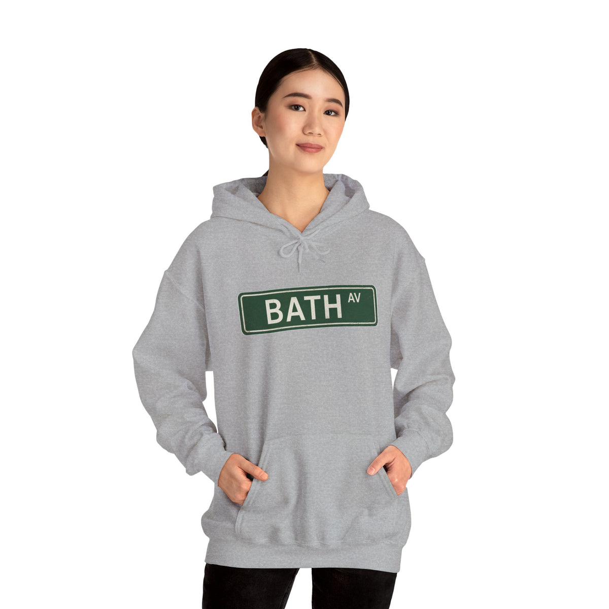 Bath AV Hoodie — Italian Flag Script Pullover