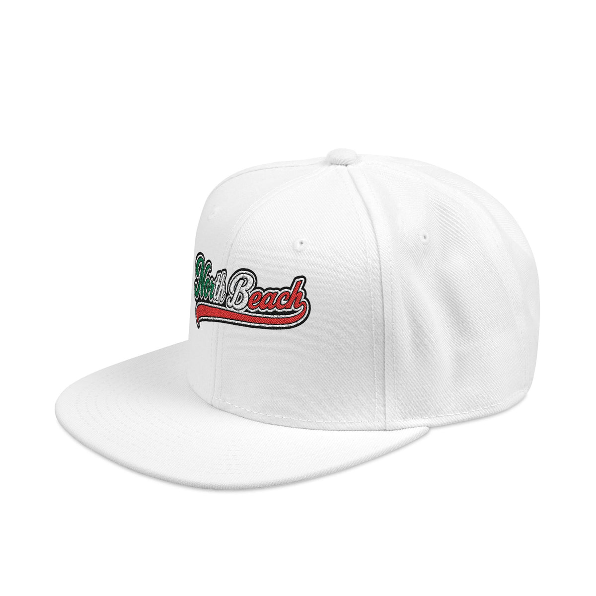 North Beach Italian Embroidered Snapback Hat | Street Sign Patch Cap