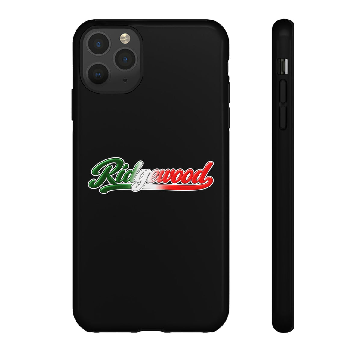 Ridgewood Black Phone Case, Tough Cases for iPhone, Gift for Italians, Stylish Phone Cover, Unique Phone Accessory