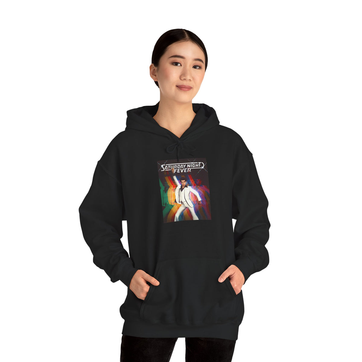 Saturday Night Fever Hoodie — Italian Flag Script Pullover